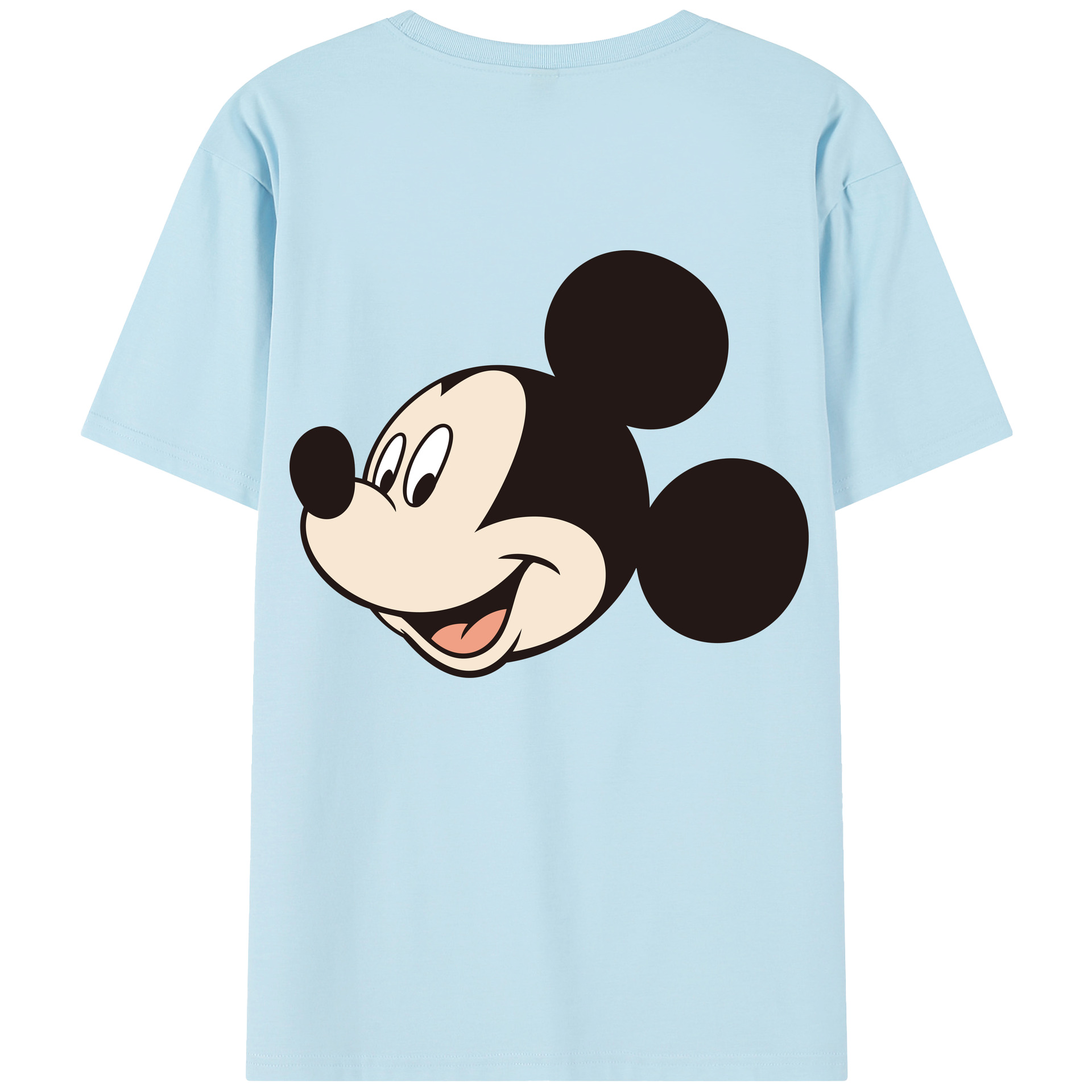 （画像用） ミッキーマウス Mickey Mouse 綿100％半袖Tシャツ（背面プリント）